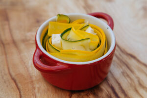 Alternative for the zucchinis salad - baked in the oven
