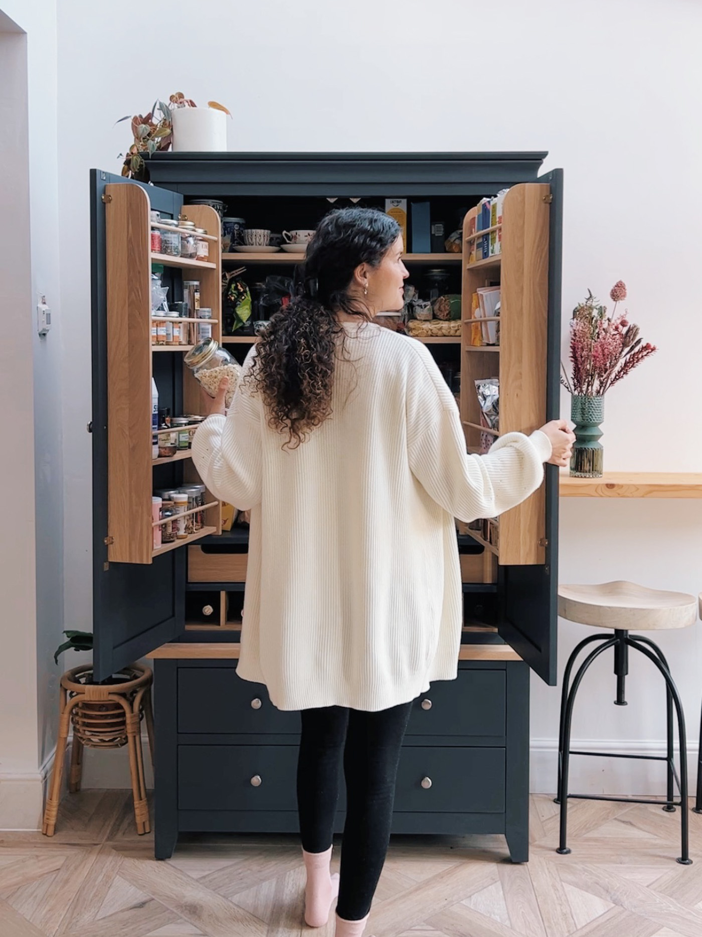 Mini mudroom makeover