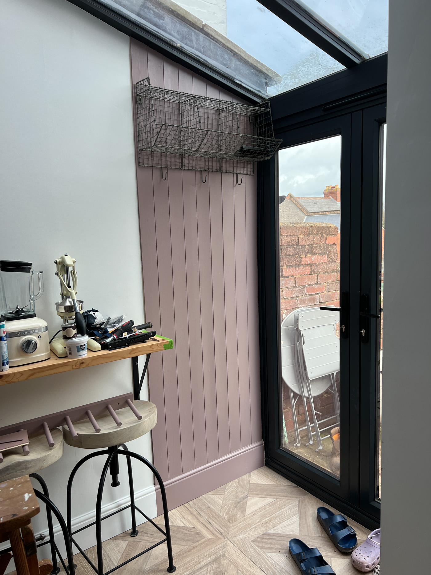 Mini mudroom makeover