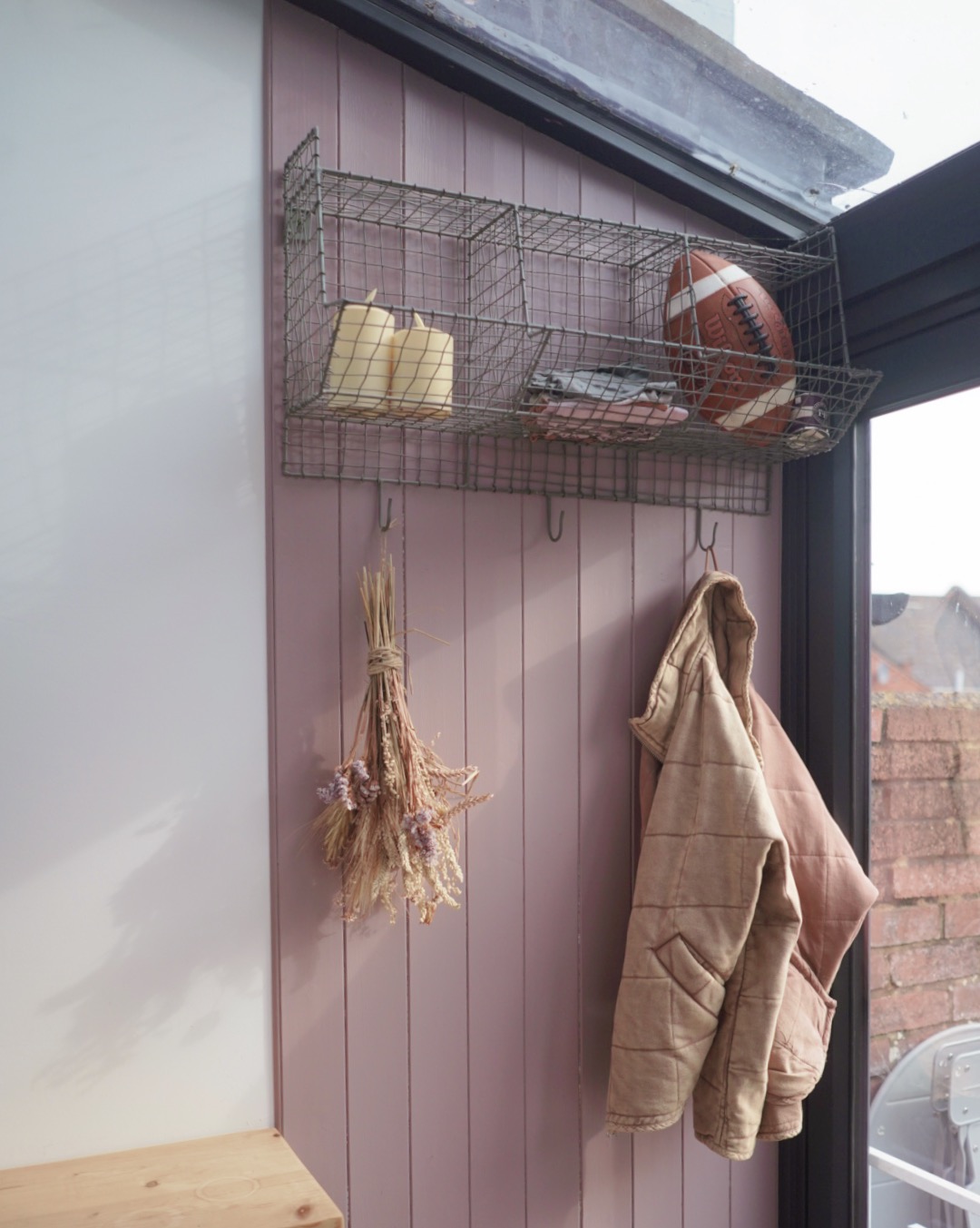 Mini mudroom makeover