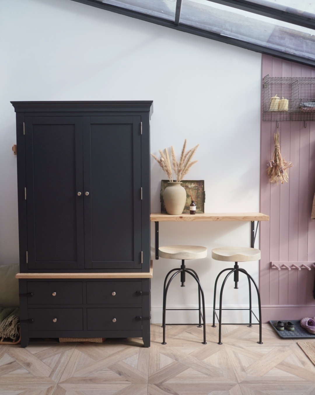 Mini mudroom makeover