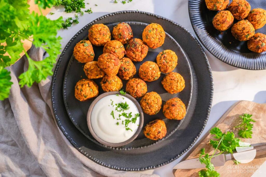 Lentil balls from the oven - simple recipe - homemade