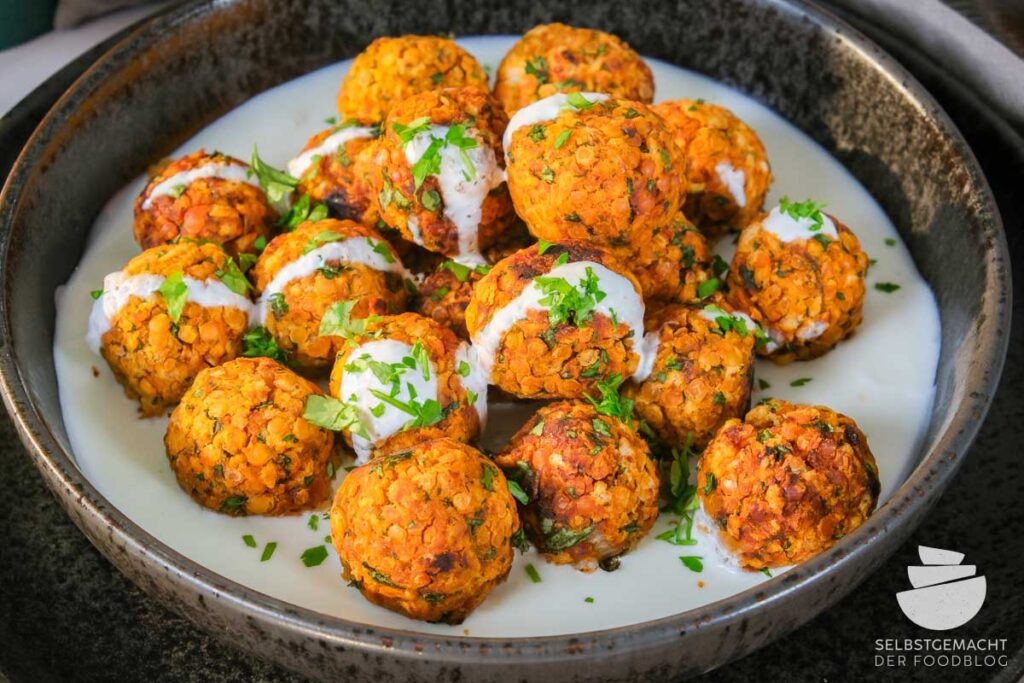 Lentil balls from the oven - simple recipe - homemade