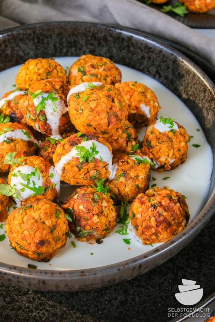 Lentil balls from the oven - simple recipe - homemade