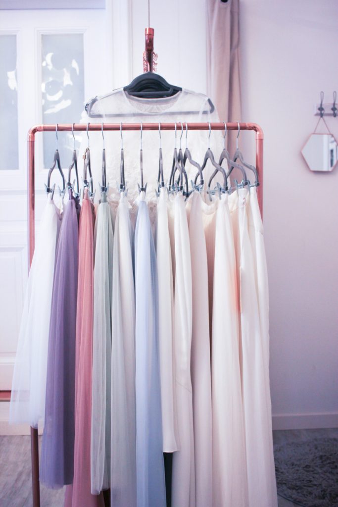 Tulle skirt bride