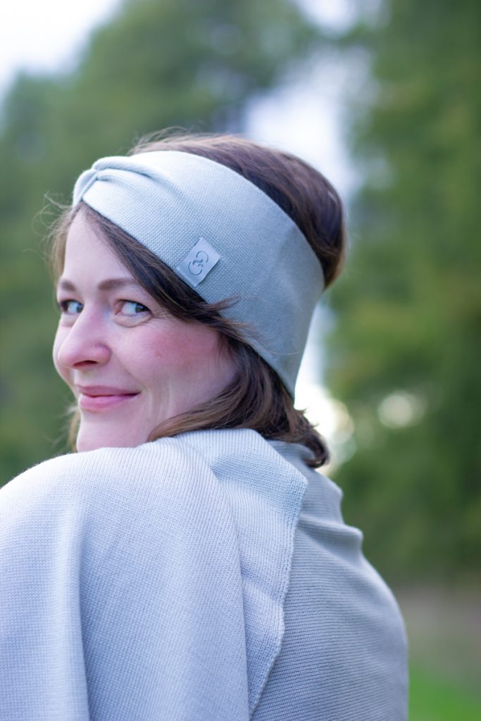 Headband from merino wool