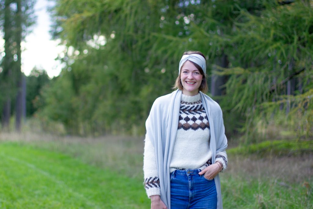 Headband from merino wool